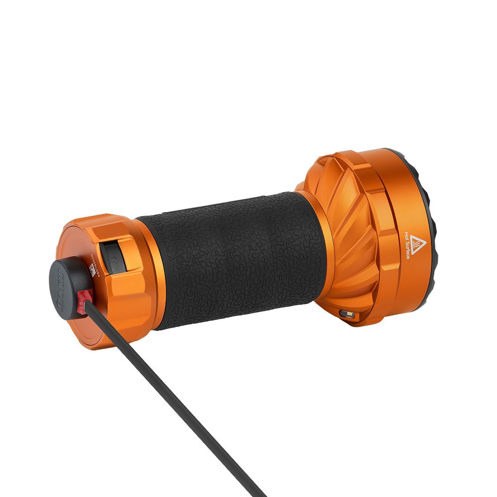 Olight Marauder Mini 2 Orange Wide-Beam High-Intensity Flashlight, 10000L, 750M