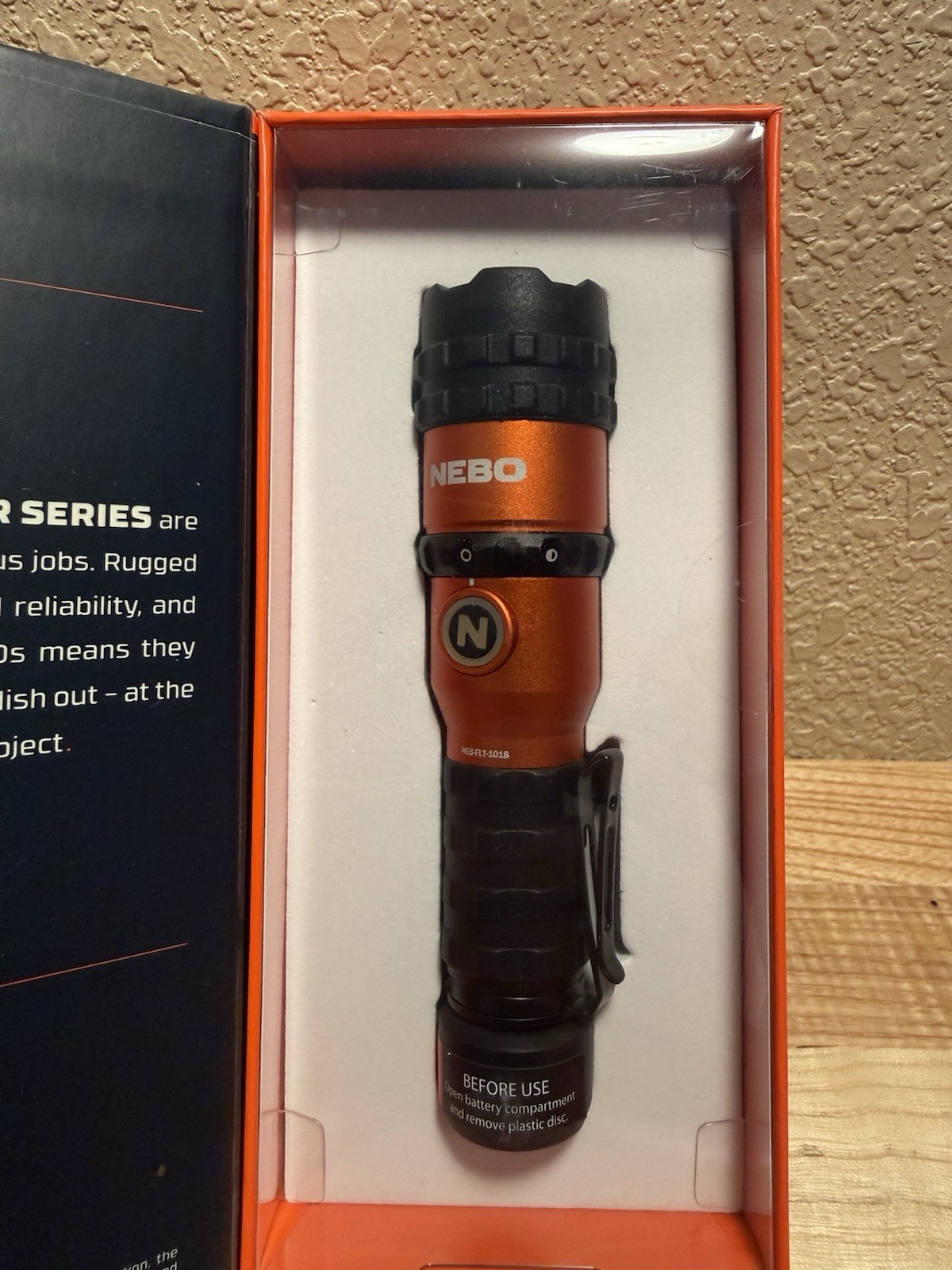 NEBO MASTER SERIES FL750 Rechargeable Lumens Flashlight Color Orange