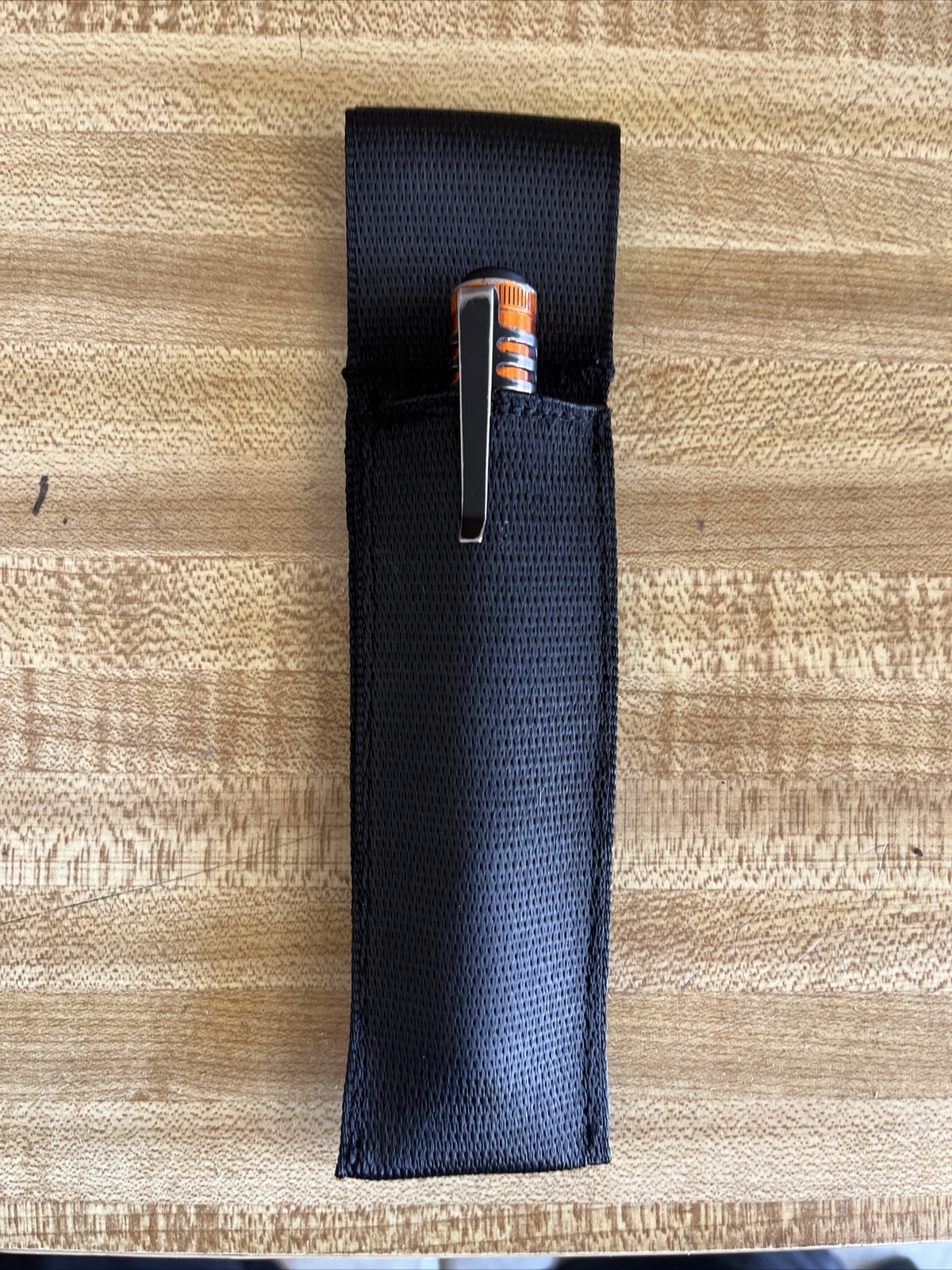Nylon Open Top Flashlight Holder Maglite Mini Mag Nylon New Black