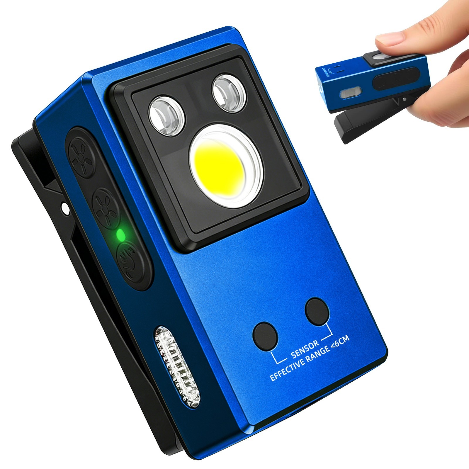 Bright Mini Multi-Purpose Clip-On EDC Flashlight, Hands Free Portable Lighting