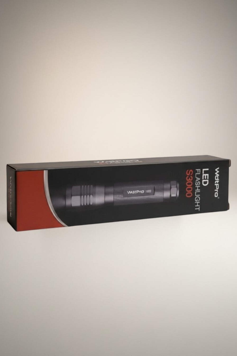 WatPro S3000 LED Flashlight 3000 Lumens Rechargeable