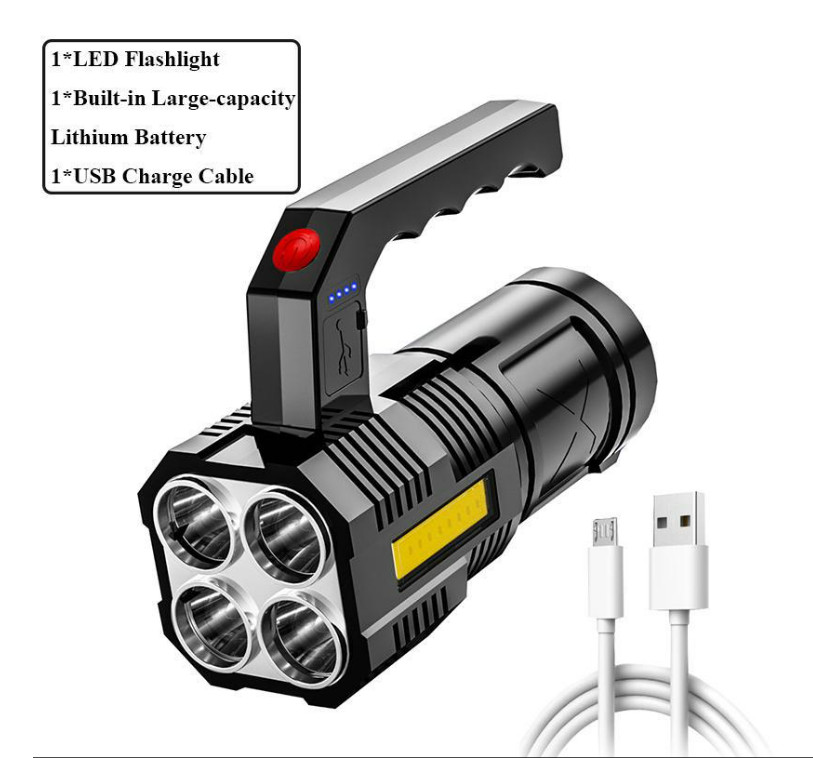 High Powered Torch Super Bright Flashlight USB Rechargeable 22000LM LED Light