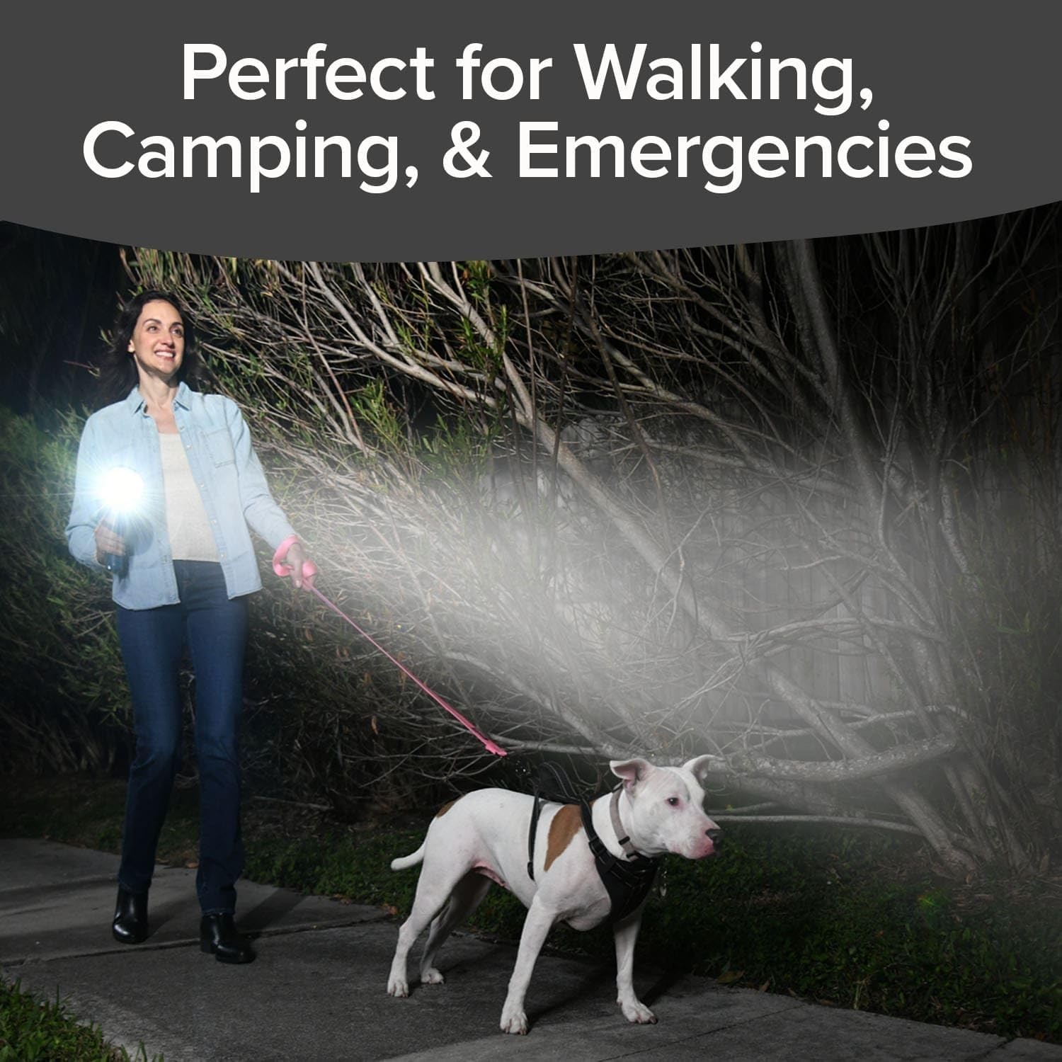 AS-SEEN-ON-TV Mega-Bright Tactical Spotlight – 10 Modes, Built-in Phone Charger