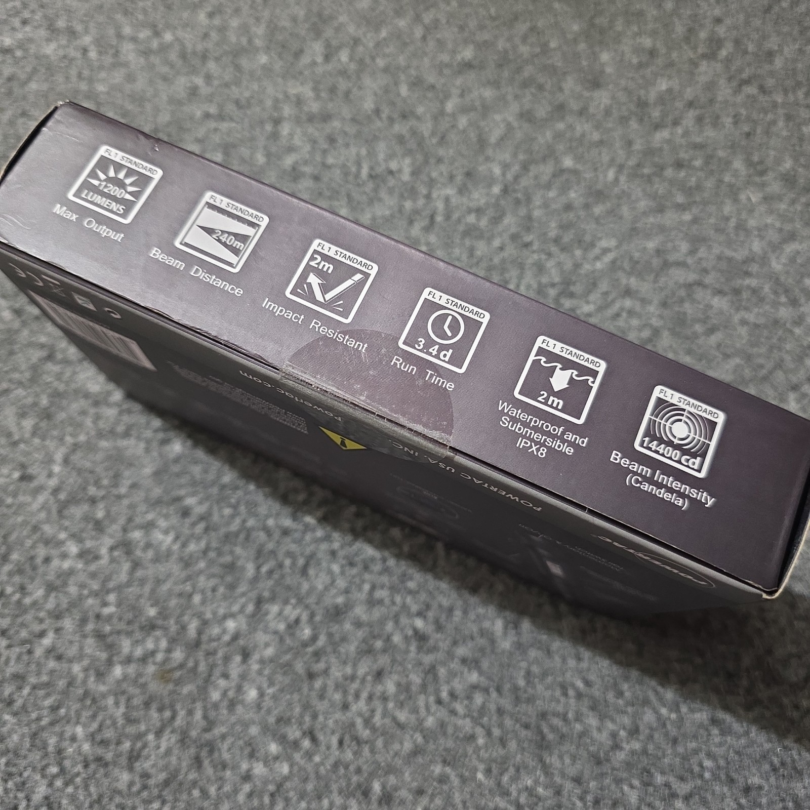 Powertac W.O.F.T. WOFT 1200 Lumens Flashlight Light Tactical