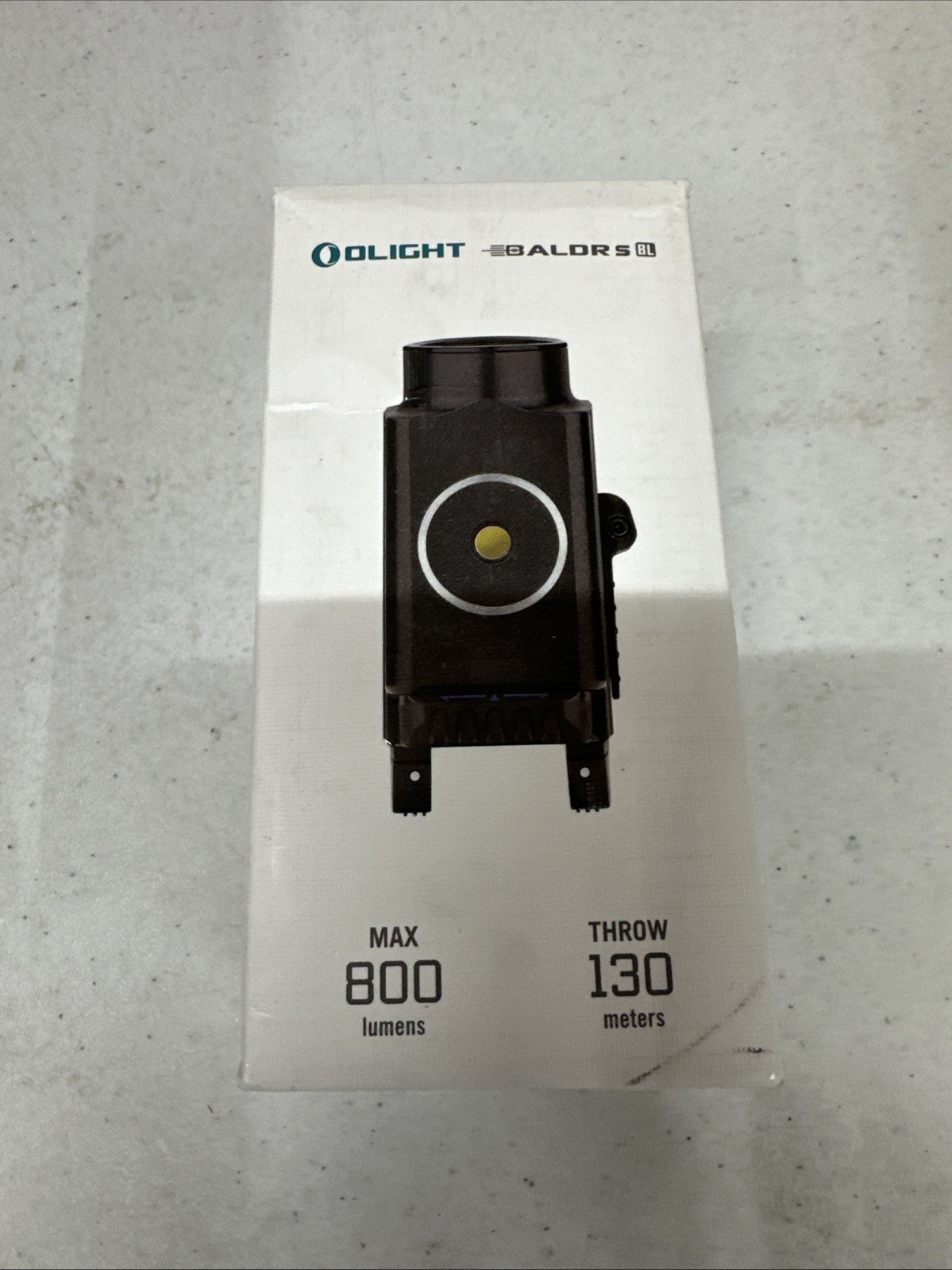Olight Baldr S Rechargeable 800 Lumen Tactical Weapon Light, Blue Laser, GL/Pica