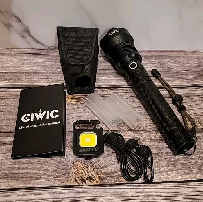 Rechargeable LED Flashlights High Lumens, 990000 Lumens Super Bright Flashlig…