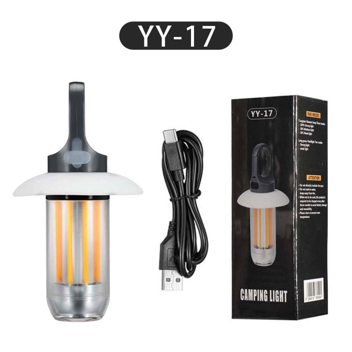 Usb Rechargeable Led Camping Light Torch Powerful Outdoor Bulb Super Brightness