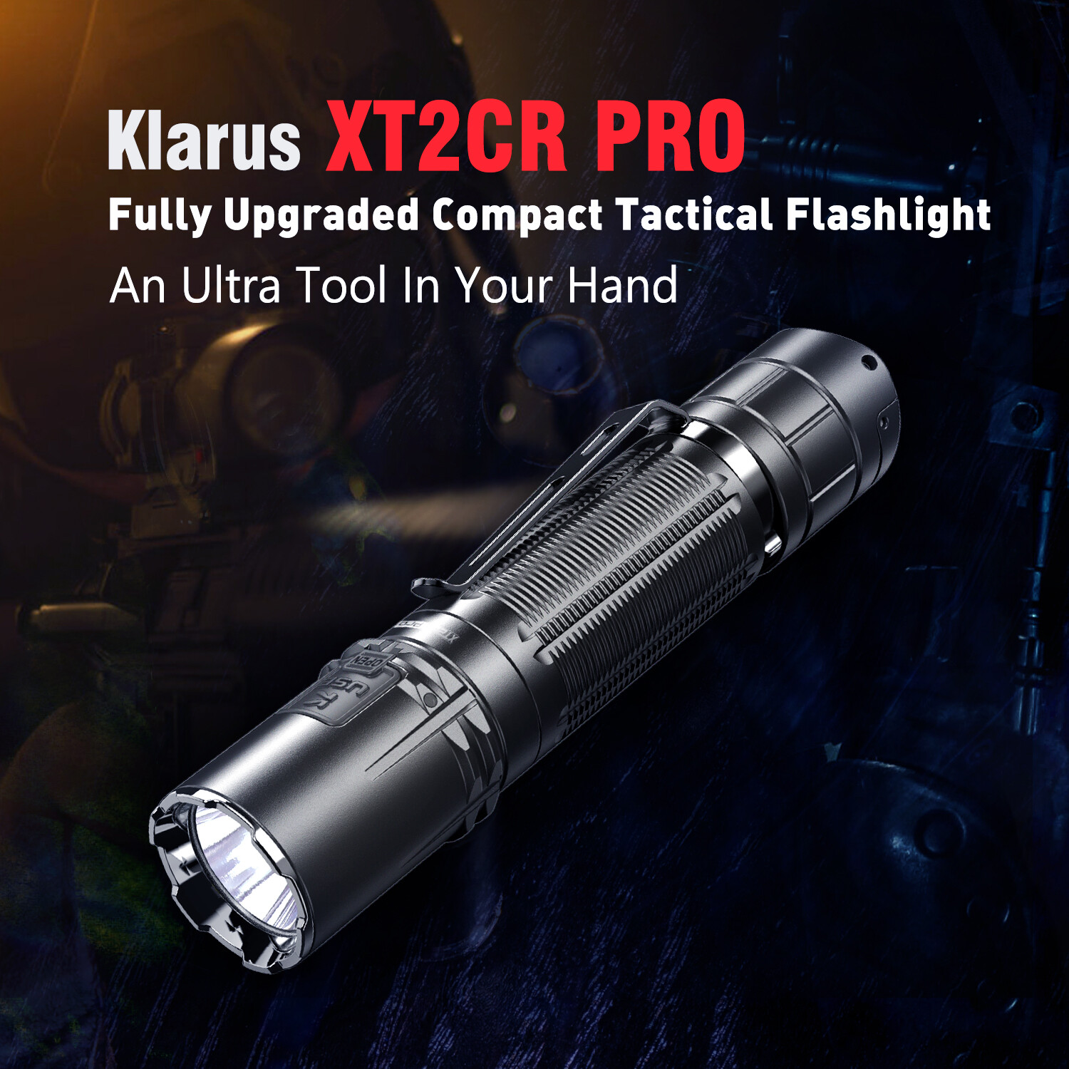 Klarus XT2CR PRO 2100 lumens XHP35 HD 18650 Rechargeable Tactical Flashlight