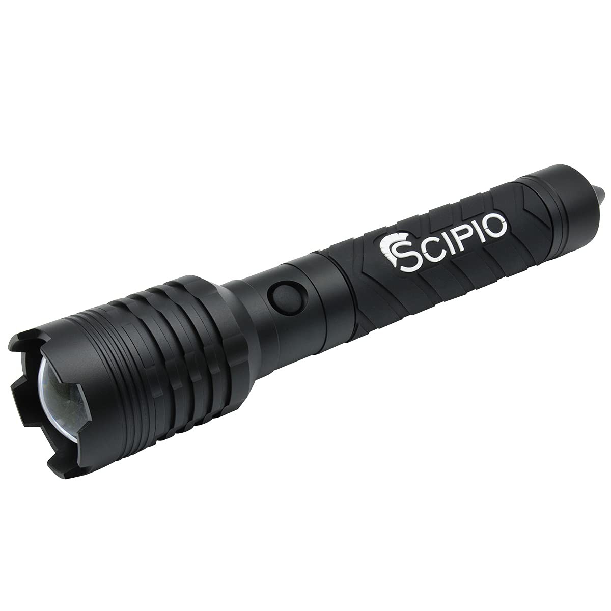 Scipio Tactical Rechargeable LED Flashlight – 4000 Lumens with Glass Breaker …