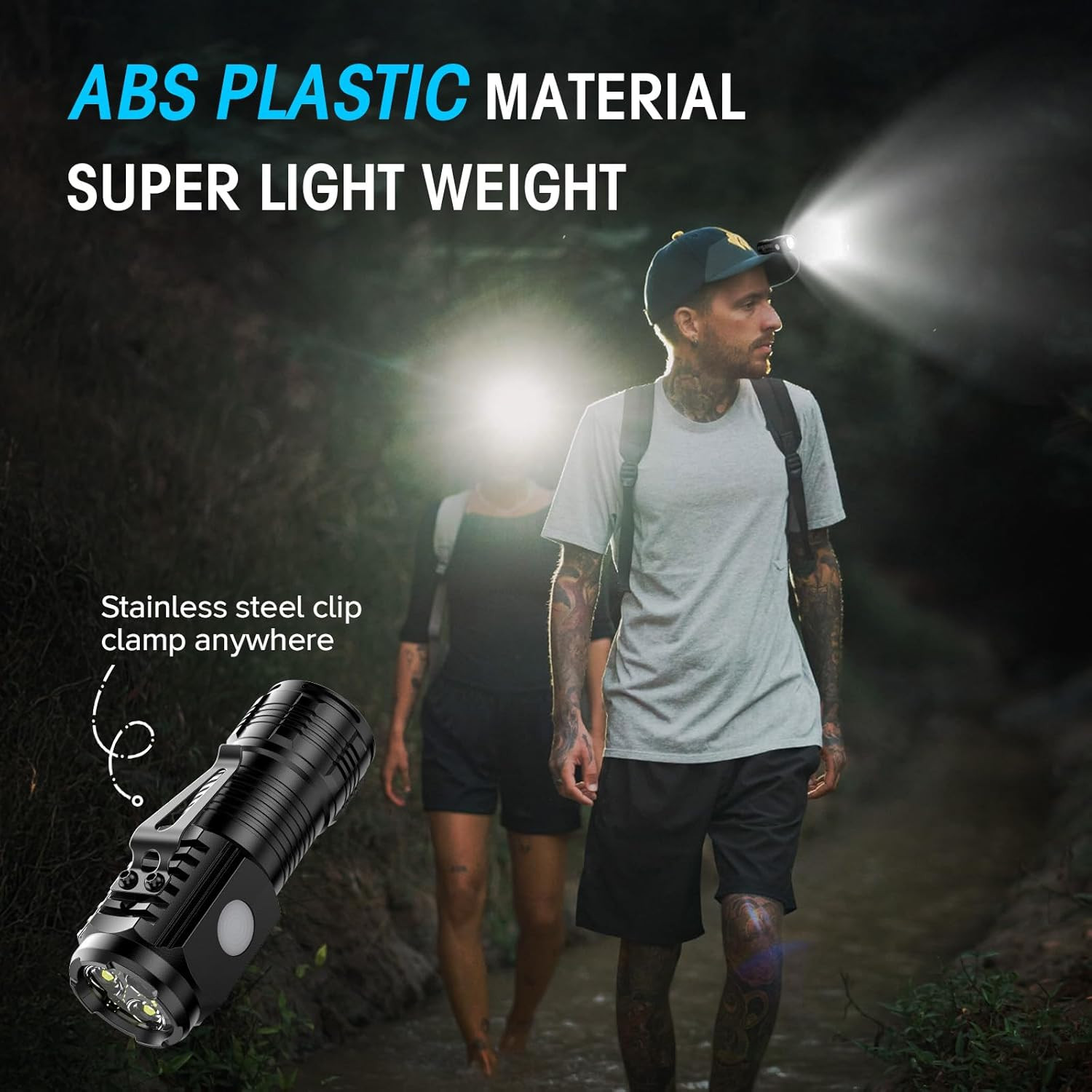Three-Eyed Monster Mini Flashlight Flash Super Power Waterproof Outdoor LOT