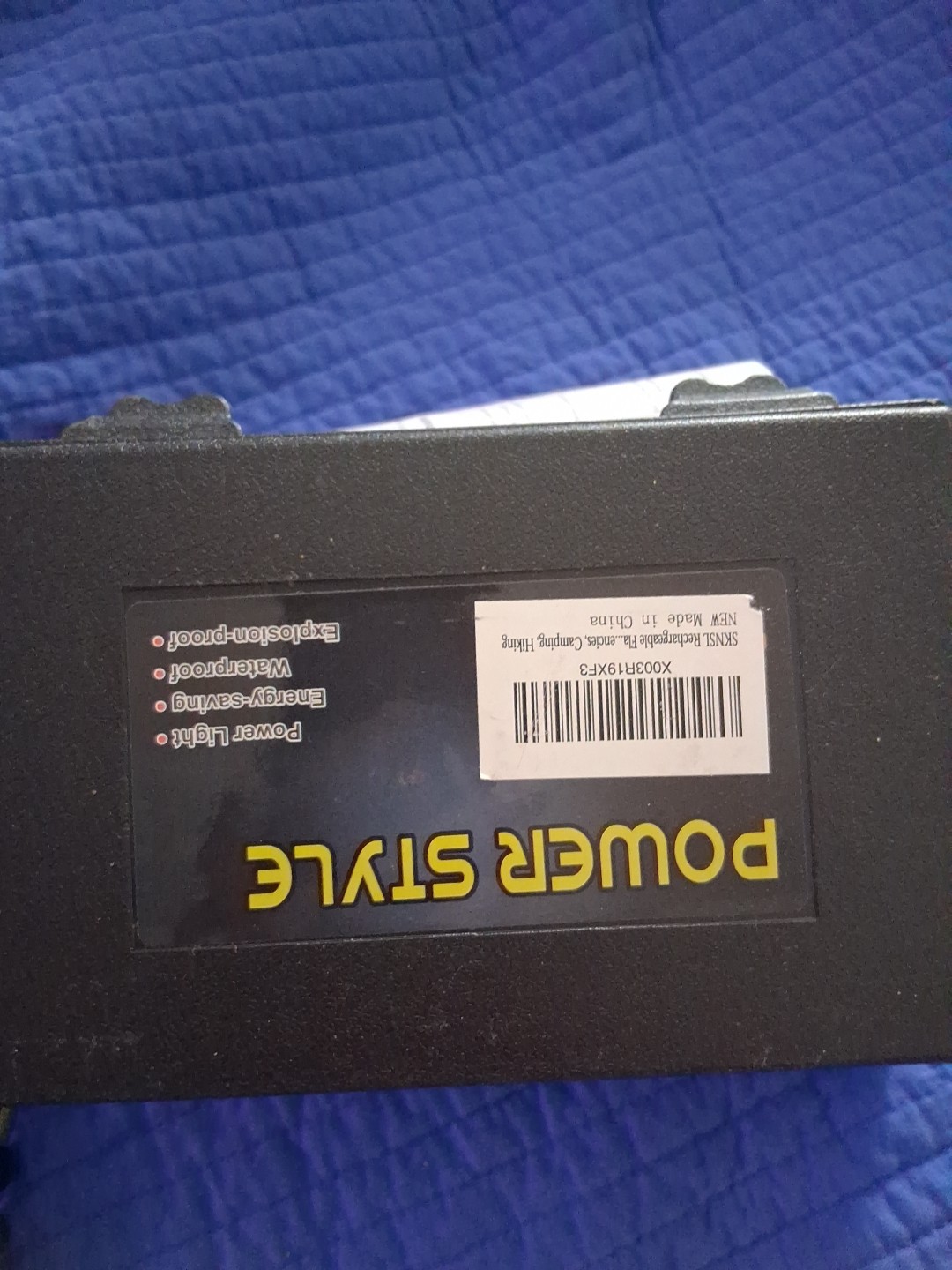 Power Style Flashlight Battery Charger USB Rechargeable Battery LED Flashlight