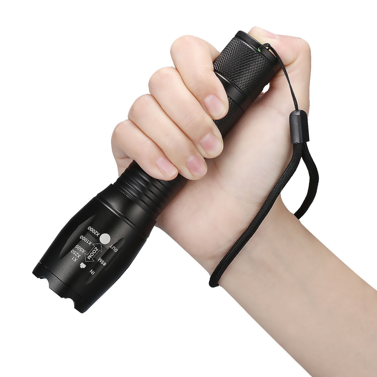 5 Modes LED 18650 Flashlight Zoomable Focus Torch Lamp USA