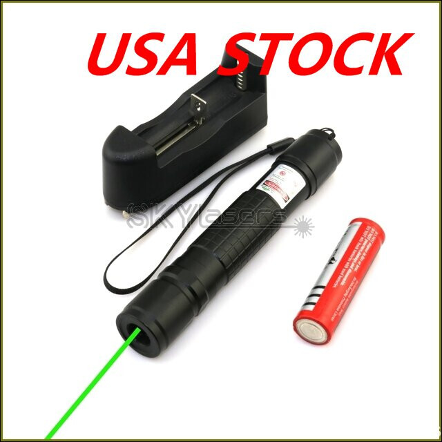 1mw 532nm Adjustable Focus Green Laser Pointers Visible Beam Light Flashlight