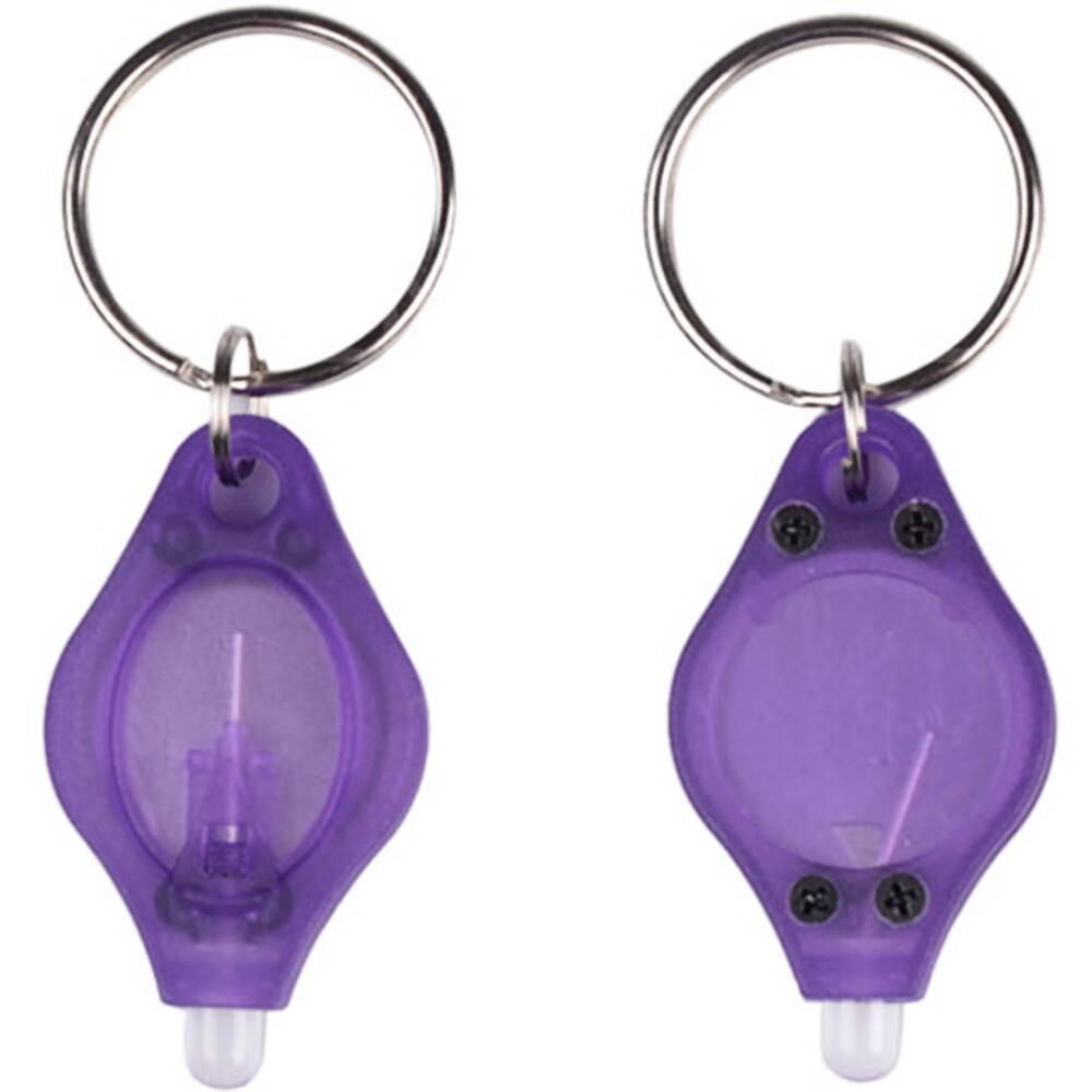 Mini LED Keychain Flashlight Key Ring Light Bright Torch Outdoor Hiking