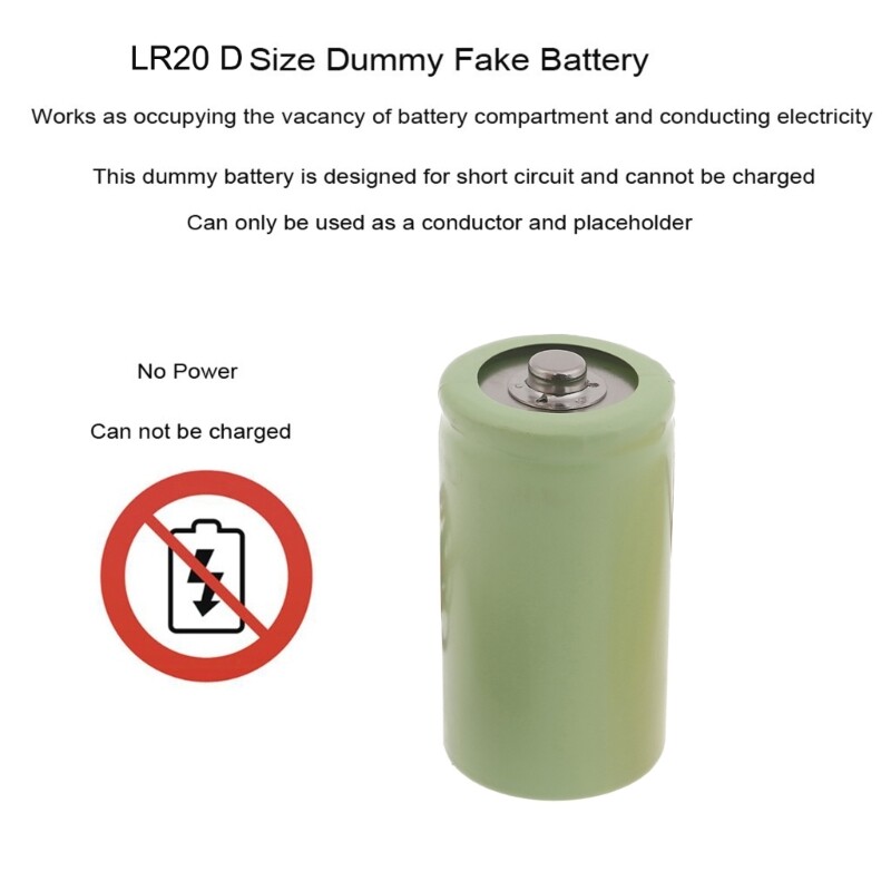 USB to 3V 4.5V 6V LR20 D Battery Eliminators Cable Replace 2-4Pcs 1.5V LR20 D