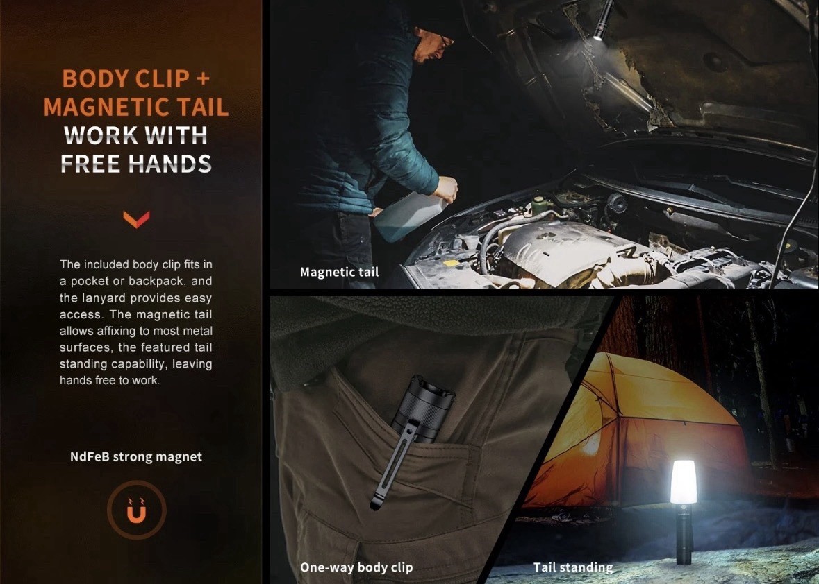Fenix E35R EDC 3100 Lumens USB-C Rechargeable Flashlight