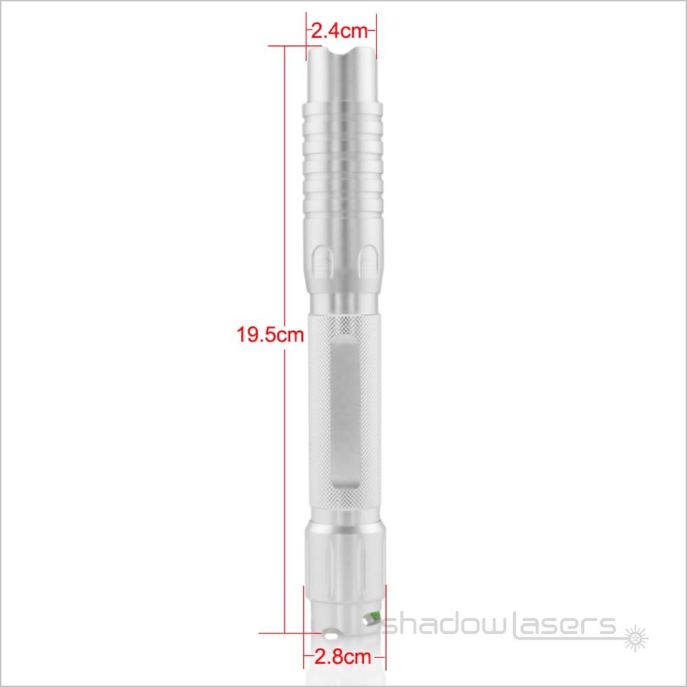 TH2000BQ1 Adjustable Focus 450nm Blue Aluminum Visible Beam Light Flashlight