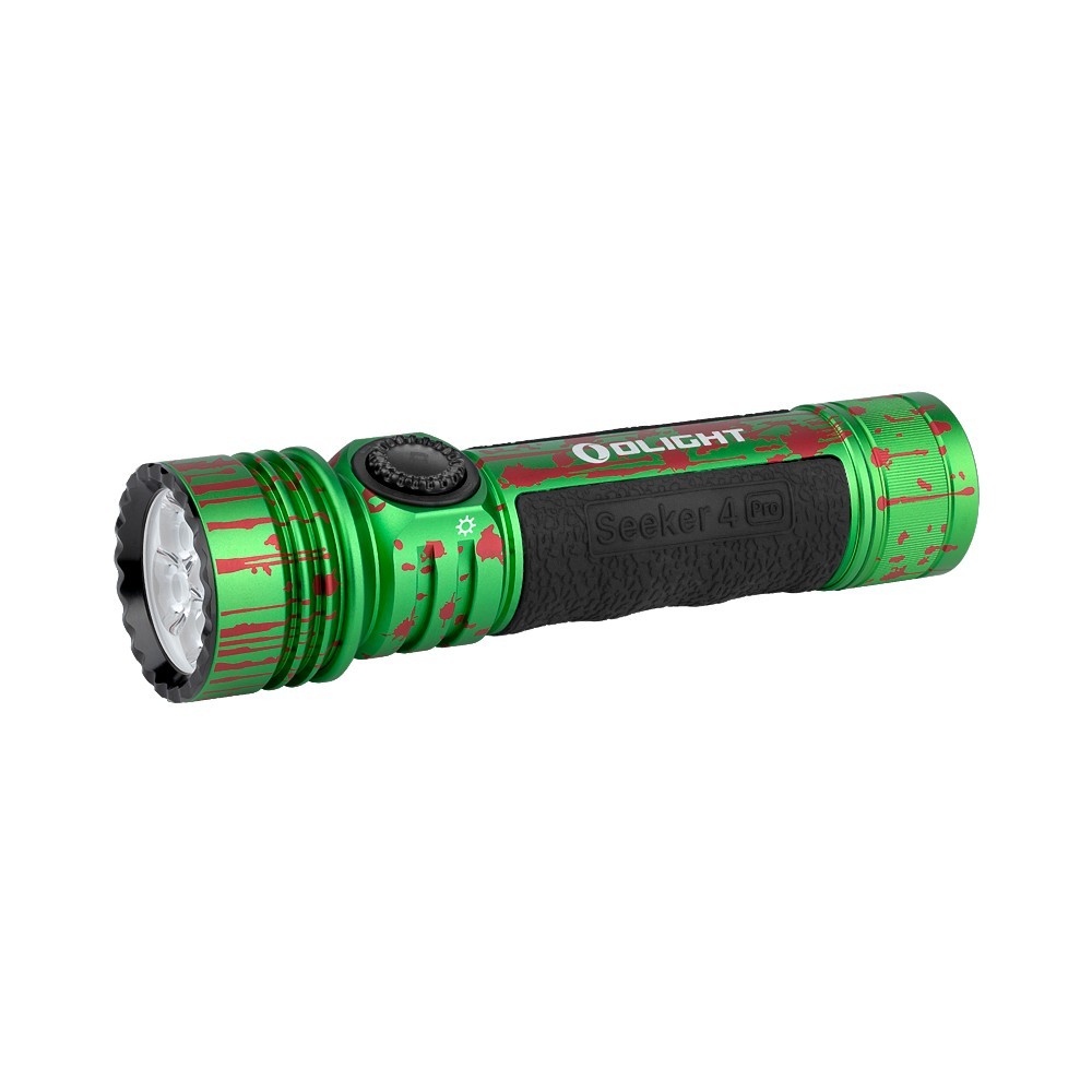 Olight Seeker 4 Pro Zombie Green CW Flashlight, Versatile Holster, 4600 Lumens