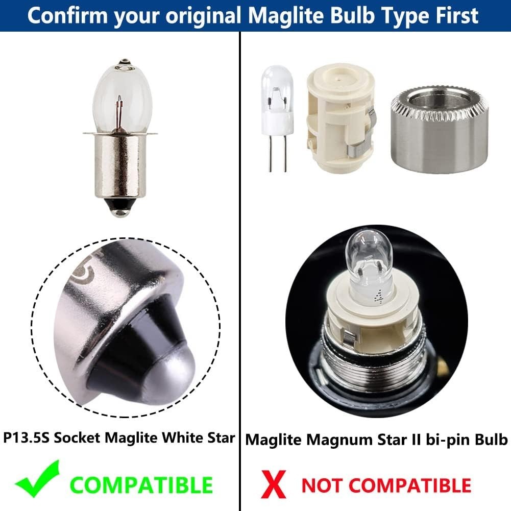 Efficient 3W LED Bulb for 3-6 Cell MagLite Flashlights – Easy Installation