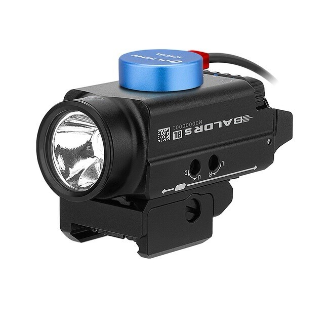 Olight Baldr S Rechargeable 800 Tactical Weapon Light, Blue Laser, GL/Pica A1