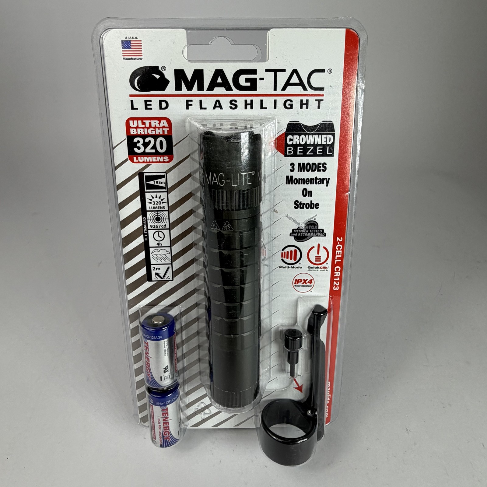 Mag-Lite MAG-TAC LED Flashlight Foliage Green 320 Lumens 2-Cell CR123 Crowned