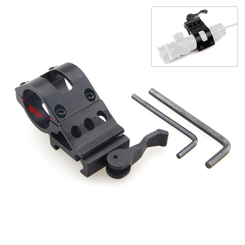 Hunting C8 White LED Light Flashlight Rechargeable Scope Mount / 20mm Rail Torch