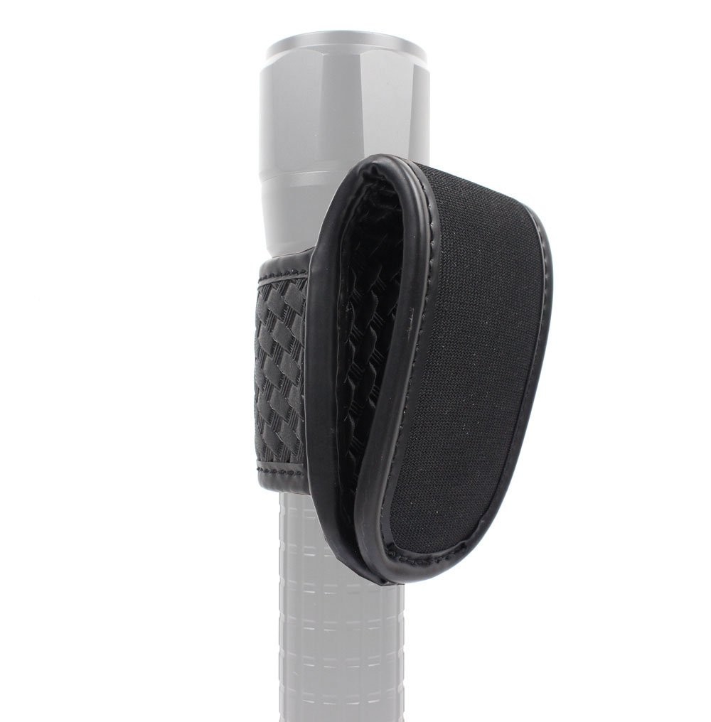 Basketweave Open Top D Cell Compact Light Holder, Duty Belt Accessories-Flash…