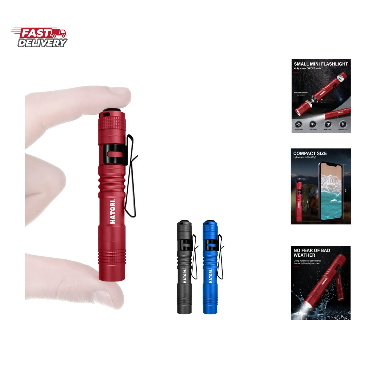 Flashlights Bright LED Flashlight Super Mini Flashlight with High Lumens Flas…