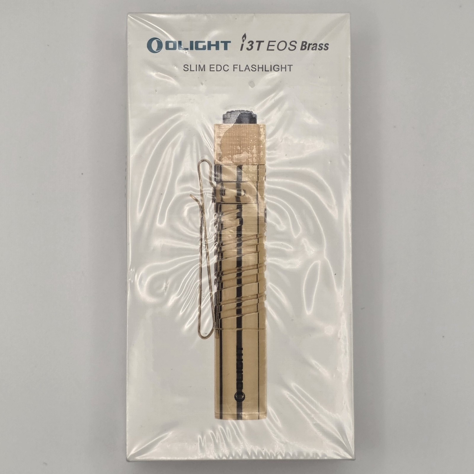 Olight i3T EOS Limited Edition Brass LED Flashlight – Sealed/New In Box