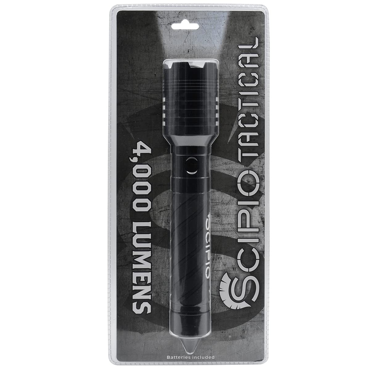 Scipio Tactical Rechargeable LED Flashlight – 4000 Lumens with Glass Breaker …