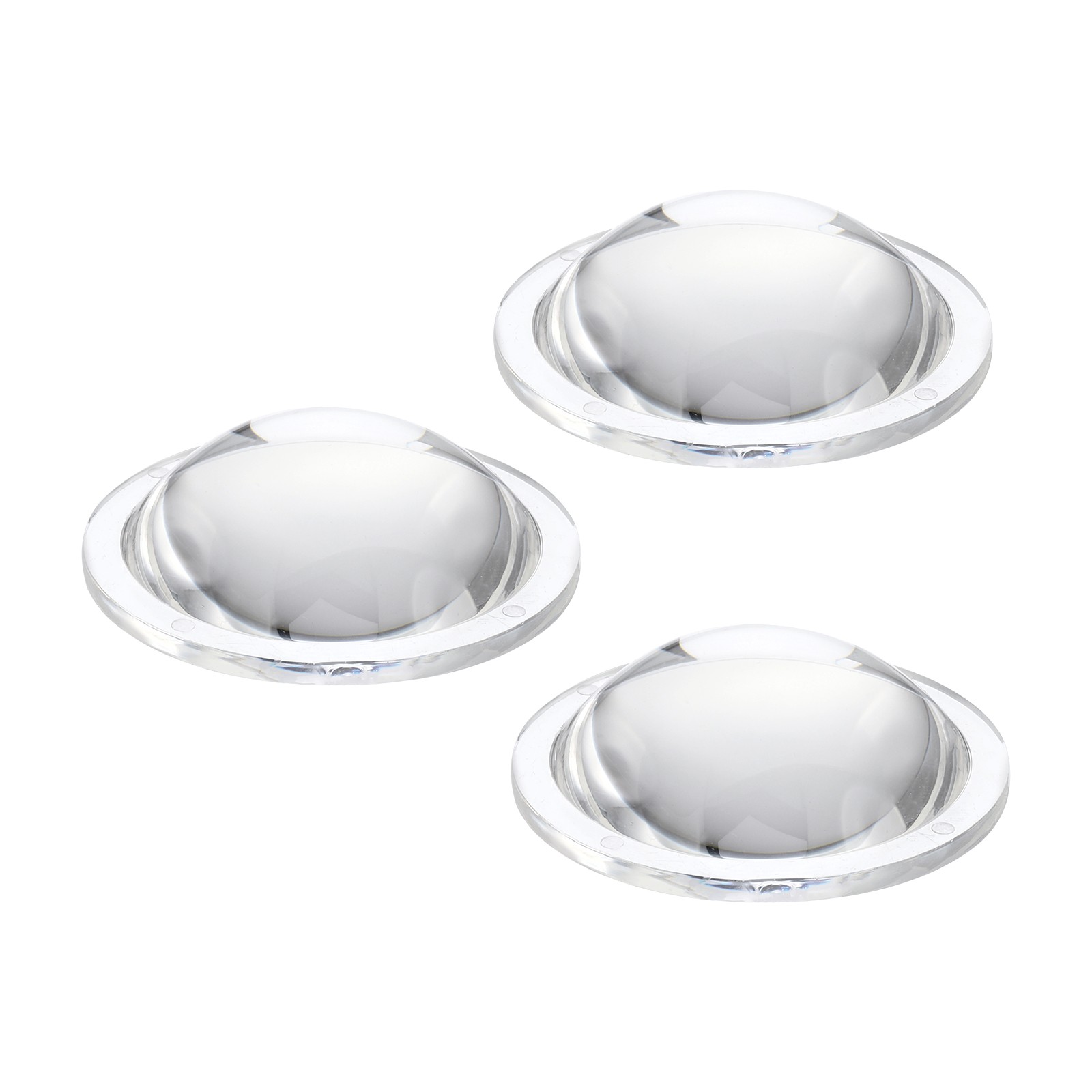 Diameter 42mm Flat Convex Lens, 3 Pcs Height 14mm Flashlight Optical Lens