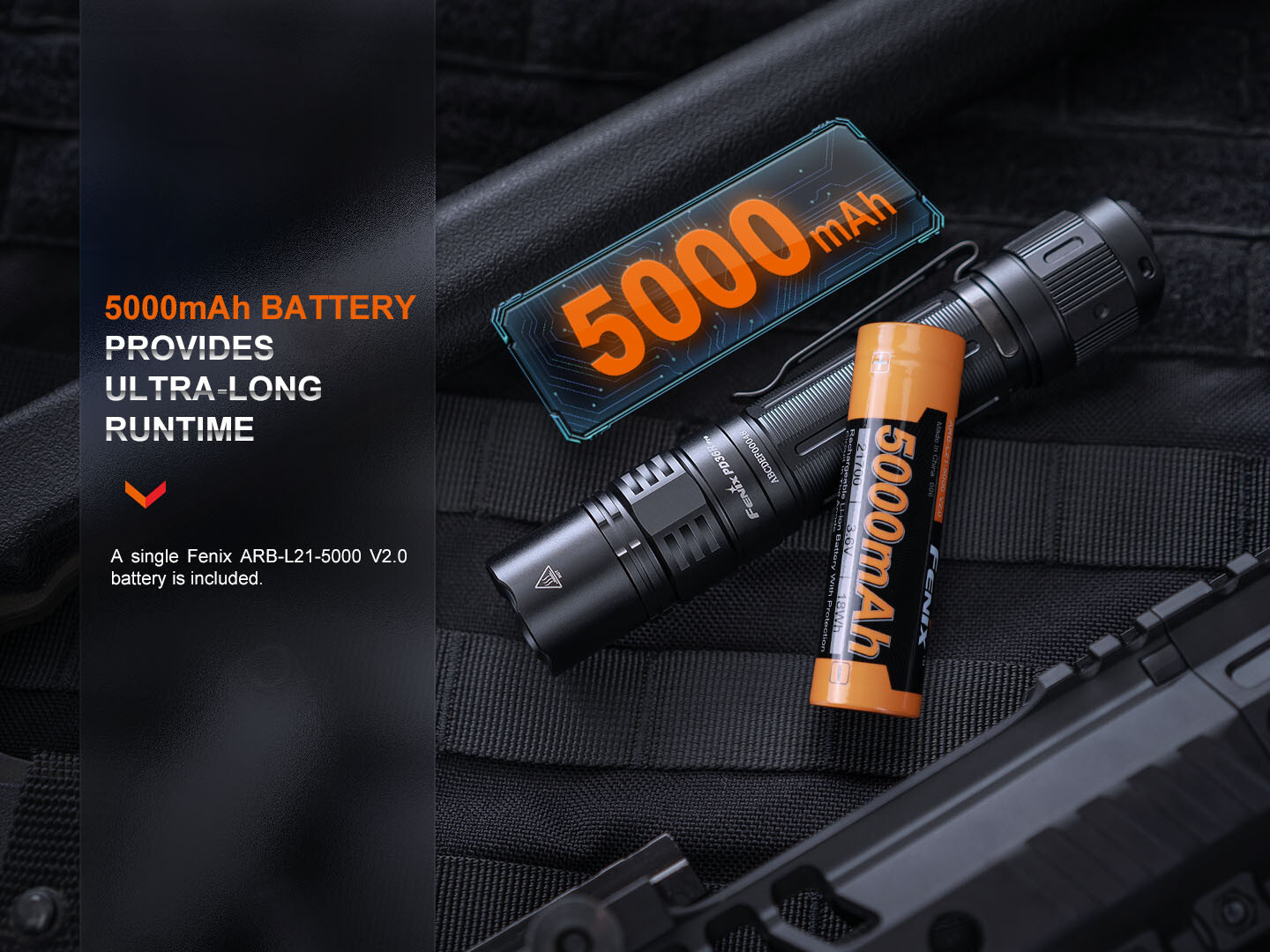 Fenix PD36R Pro Rechargeable 2800 Lumen Tactical Flashlight