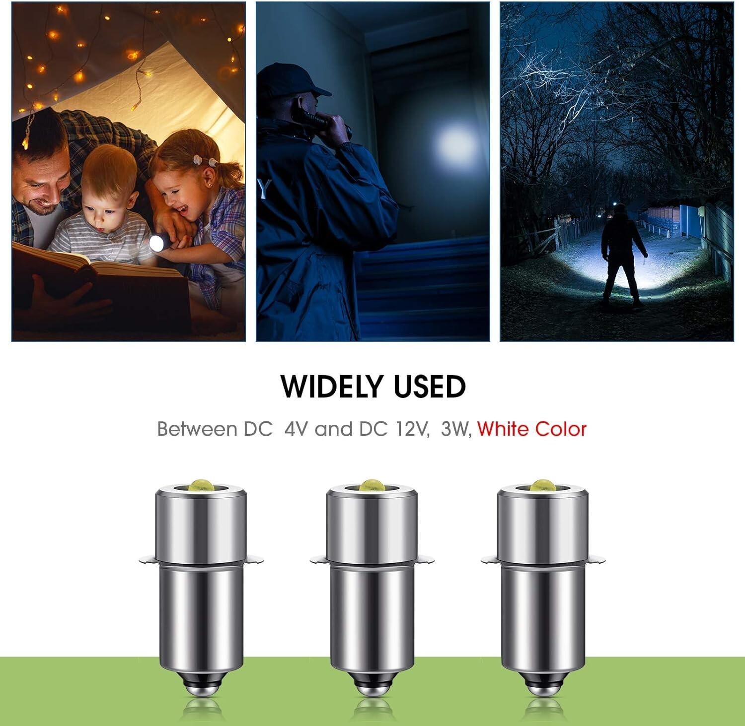 3 Count Maglite 300L Led Bulb 3 4 5 6 Cell C D Flashlight Upgrade Replacement