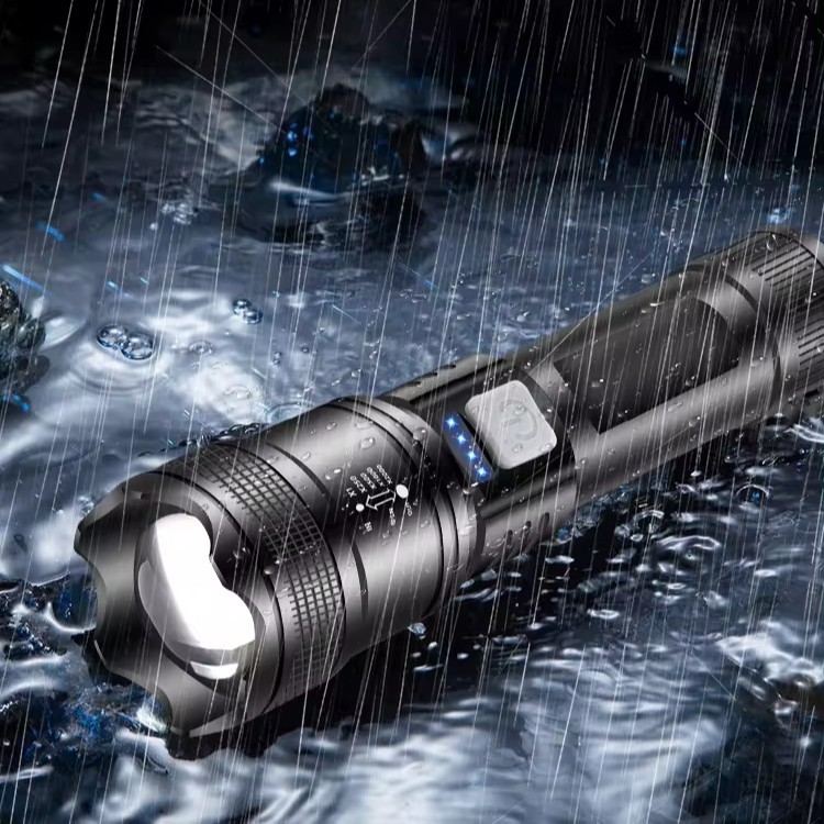 2Pack Rechargeable LED Flashlight Super BrightZoom Waterproof Tactical LongRange