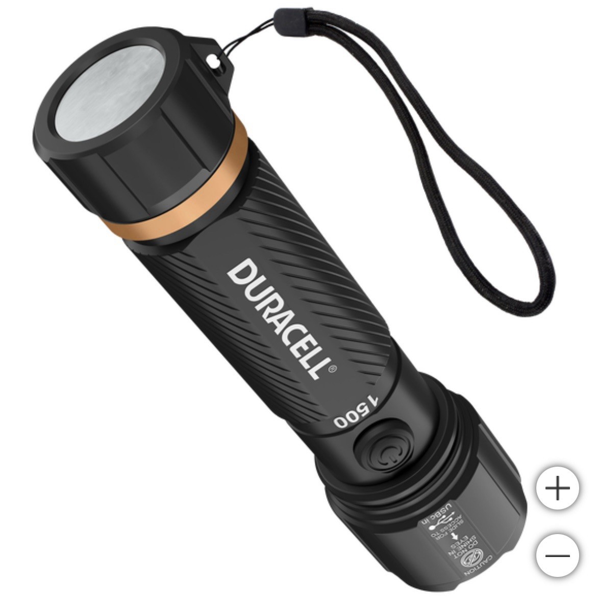 Duracell, 4 Ct – Hybrid Battery USB Rechargeable LED Flashlight | 1500 Lumens