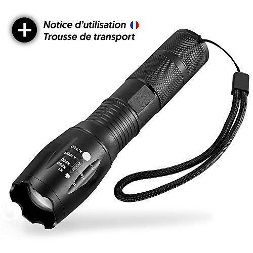 LED Flashlight, Powerful with 1000 Lumens. XML-T6, Military Flashlight