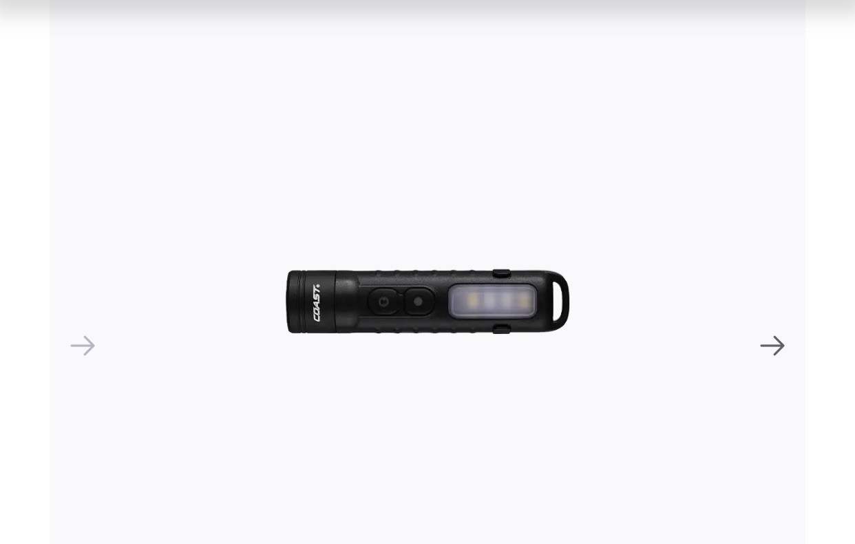 COAST KL35R Rechargeable Inspection Flashlight 600 Lumen USB-C LED Work Light