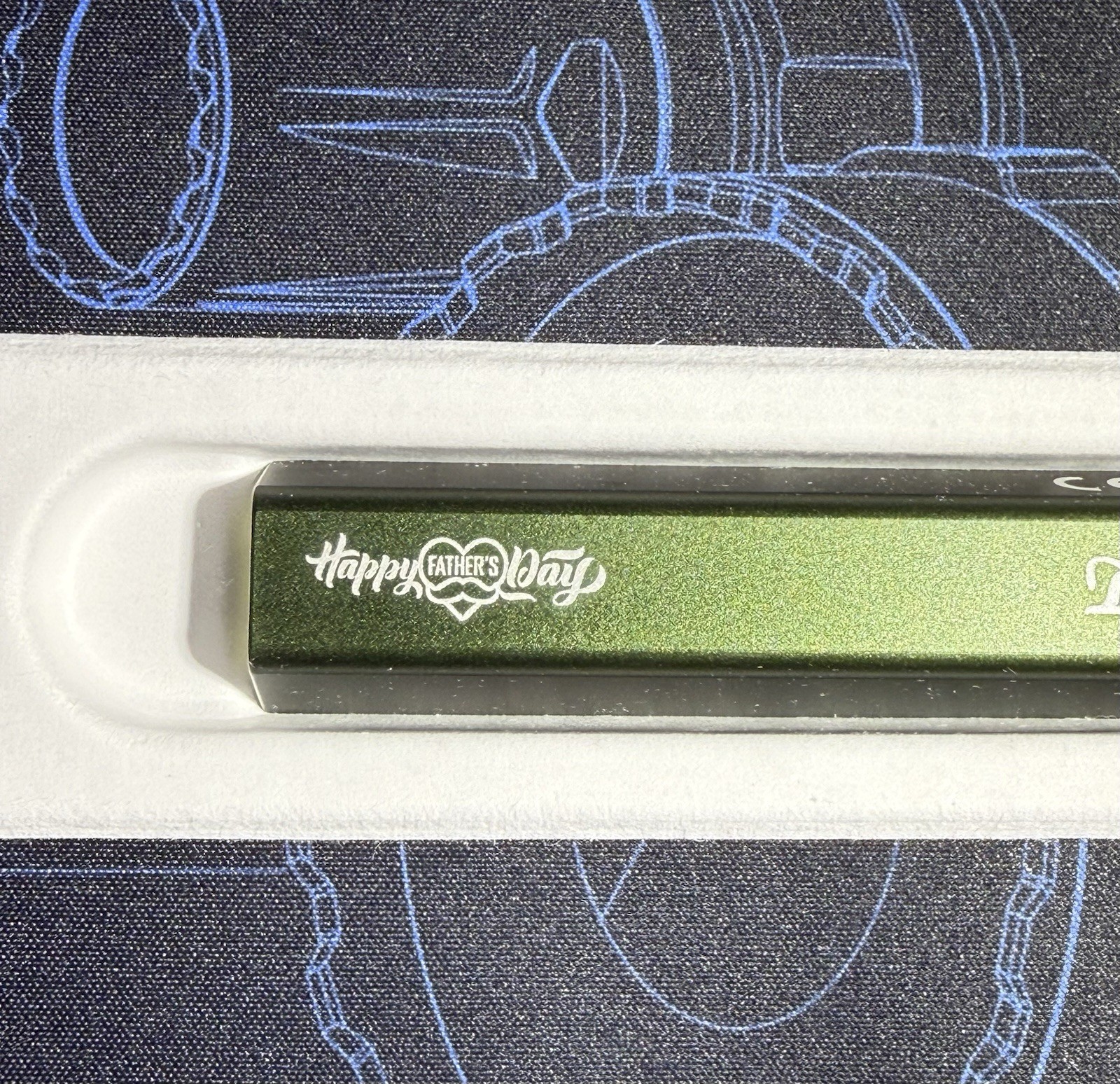 Olight Diffuse 700 Lumen EDC Pocket Flashlight, ODG Engraved Happy Father’s Day
