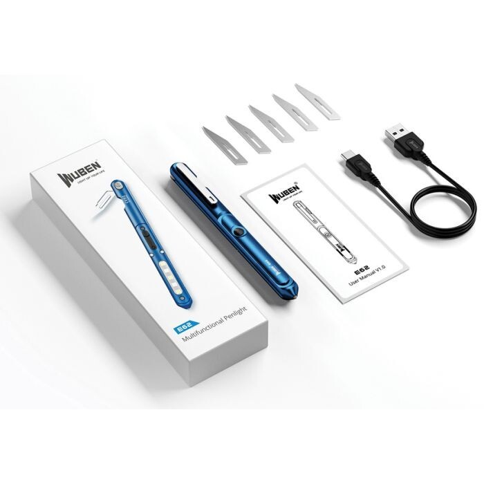 Wuben E62 Multifunction Penlight Waterproof Anti-Dust One-Hand Operation 130 lm