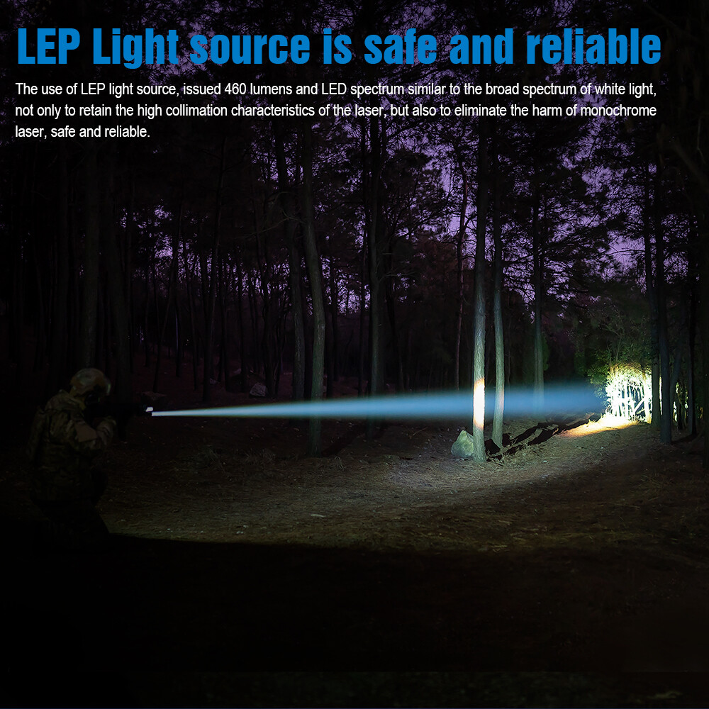 TrustFire T30R Tactical 1100Meter White Light LEP Flashlight LEP Torch 460LM US