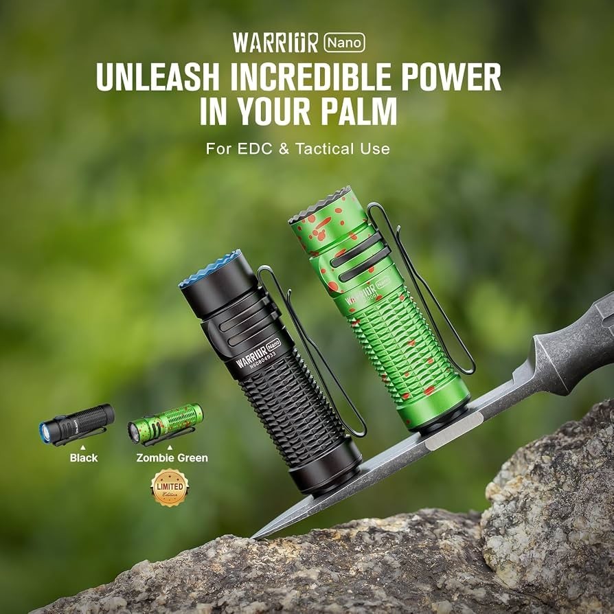 Olight Warrior Nano Zombie Green – LIMITED EDITION – DISCONTINUED – RARE