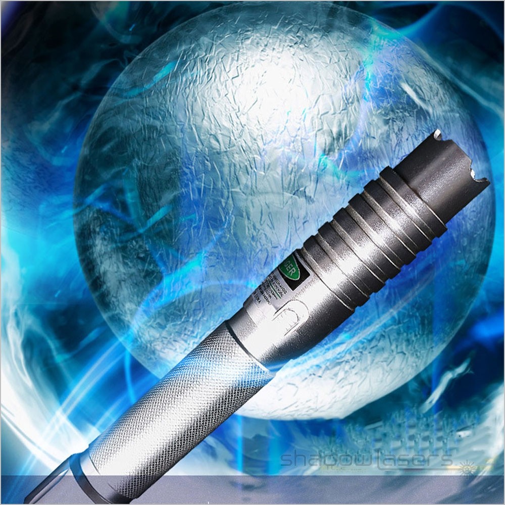 TH2000BQ1 Adjustable Focus 450nm Blue Aluminum Visible Beam Light Flashlight