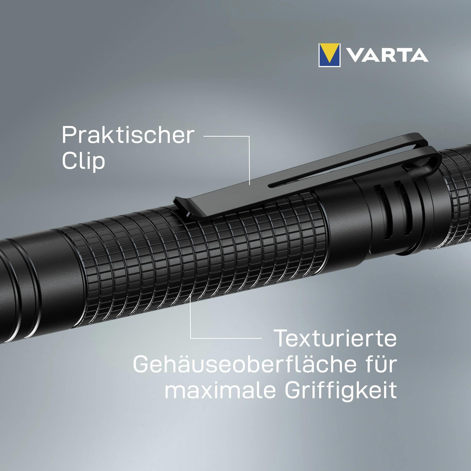 Flashlight LED incl. 2x AAA Batteries, Aluminium Light F10 Pro Lamp, Lam…