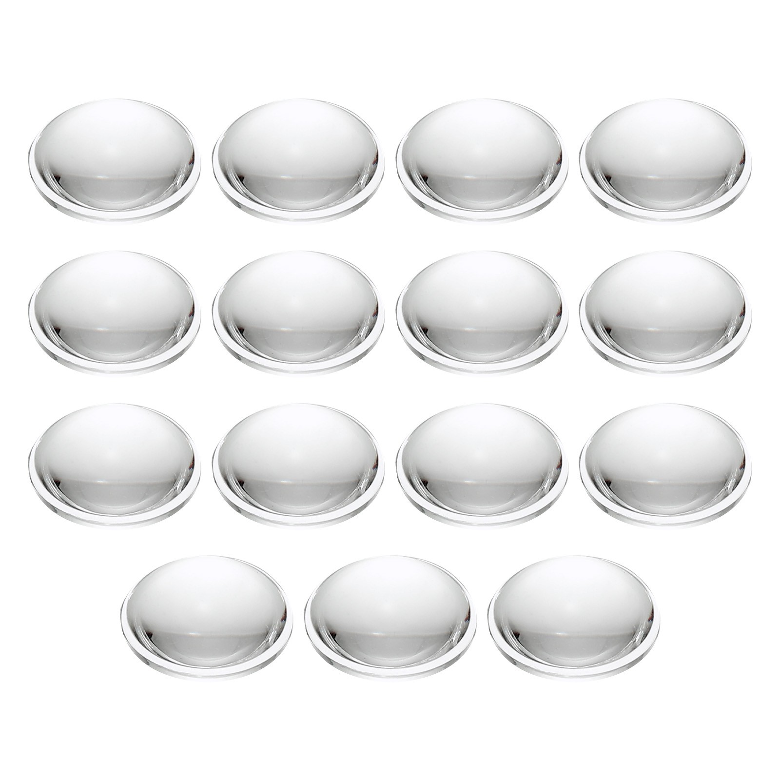Diameter 12.5mm Flat Convex Lens 15 Pcs Height 4mm Acrylic Optical Lens