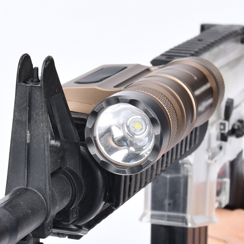 Tactical OWL Flashlight 1500Lumens Ultra High Power Metal Hunting Strobe Light