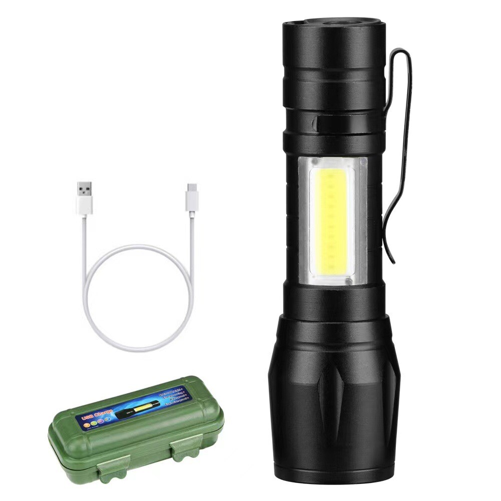 5 Pack Rechargeable LED Flashlight Tactical Police Super Bright Torch Zoomable