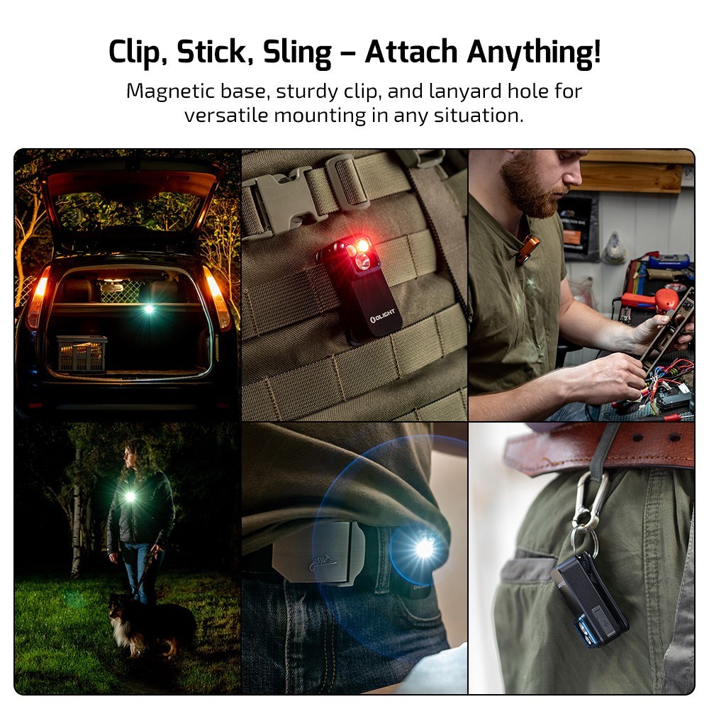 Olight Oclip Pro Orange Halloween Special Editions 1&2 Clip on Lights, 500 Lumen