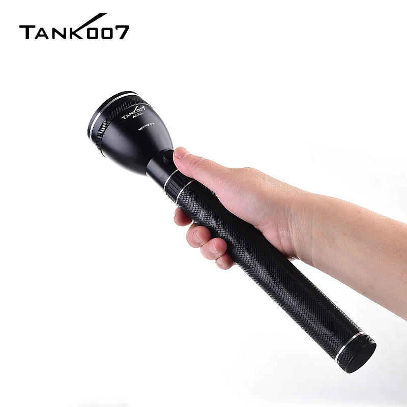 TANK007 A602L High Power Rechargeable LED Flashlight 500m Long Range 3 Modes