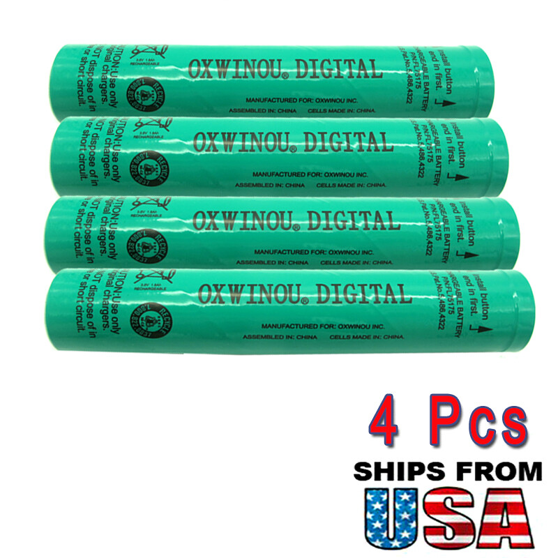 New! 4-Pack Rechargeable Battery for Streamlight Stinger 75175 75375 Poly HP XT