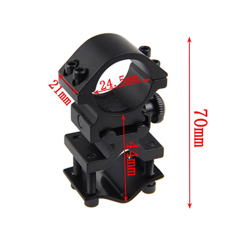 Red Green White LED Flashlight Torch Hunting Light with 2 Scope Mount 20mm Rail